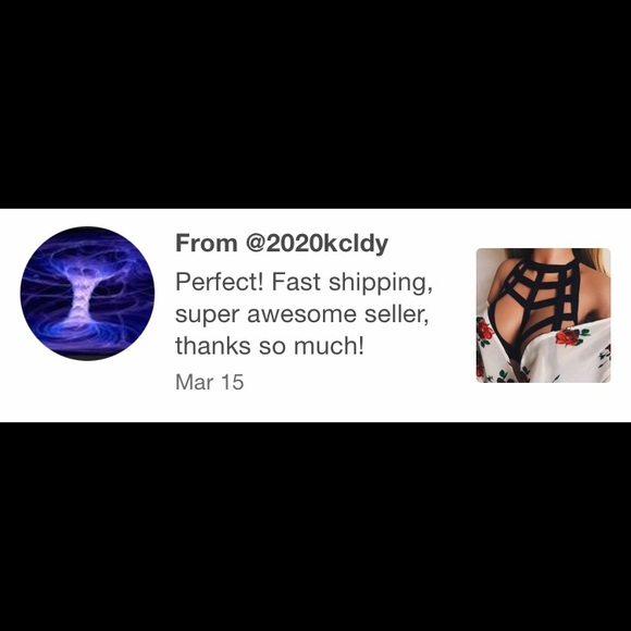 New! Black Halter Strap Cage Bra - Picture 7 of 10